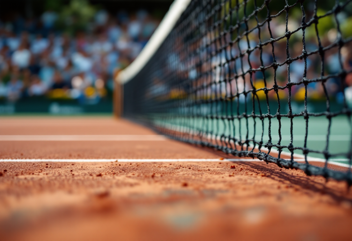 Jannik Sinner durante il Roland Garros 2023