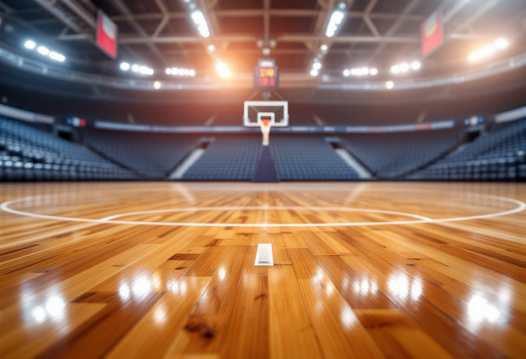 Luca Cesana in maglia UEB Gesteco Cividale durante un allenamento