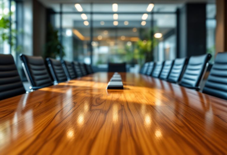 Riunione LBA con partecipanti in discussione sulla presidenza