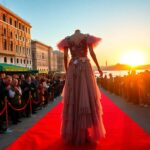 a stunning red carpet story from the venice film festival python 1757079591
