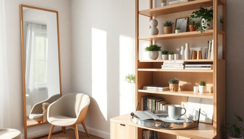 maximizing small spaces creative ways to use mirrors trays and etageres python 1759266389