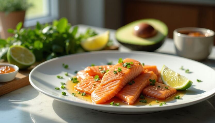 easy honey glazed salmon recipe with creamy avocado replicate 1759384226