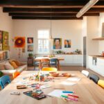 transforming a new apartment into a creative sanctuary for an artist and her daughter python 1759487267