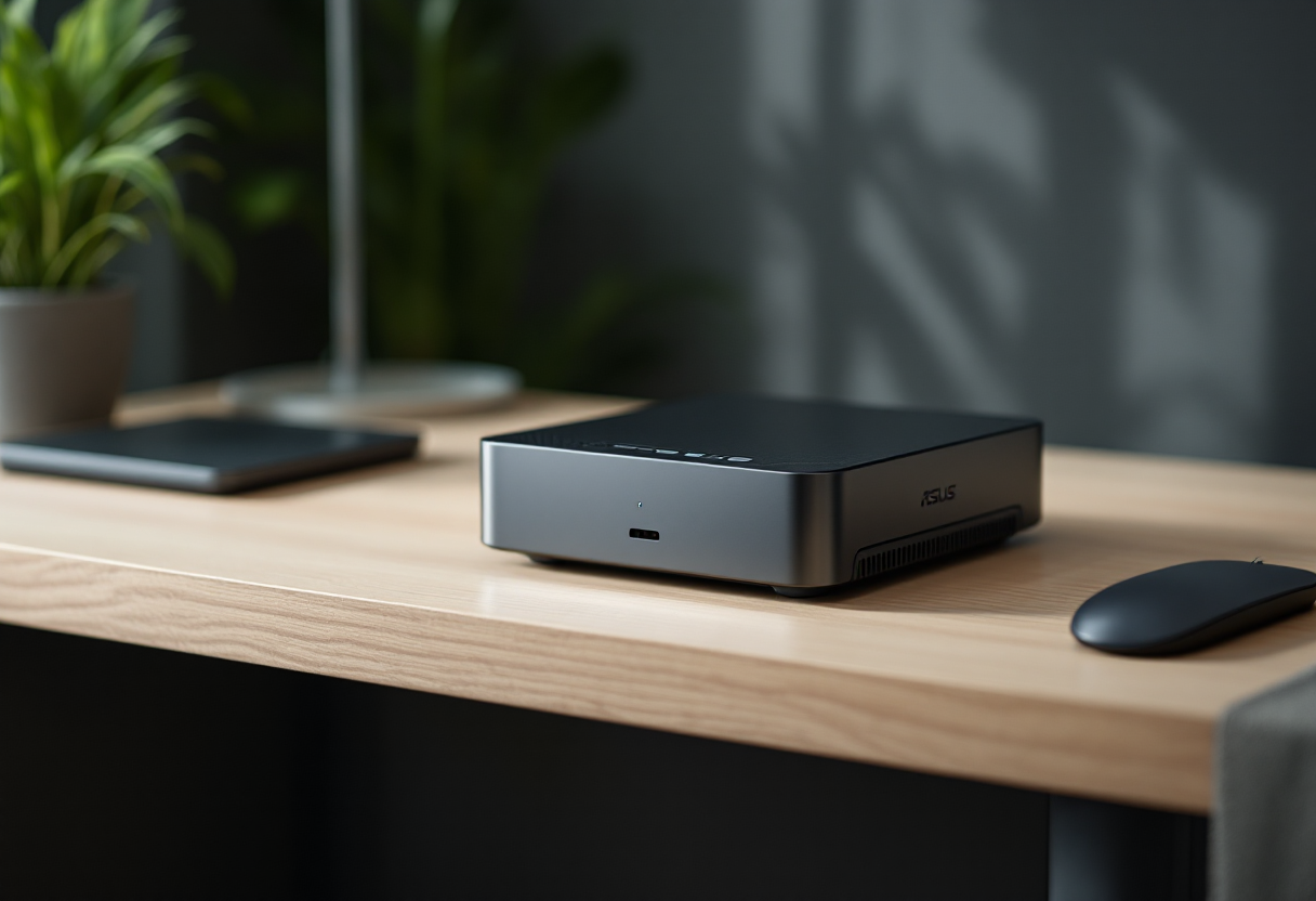 ASUS NUC 14 Pro+ in un ambiente di lavoro moderno