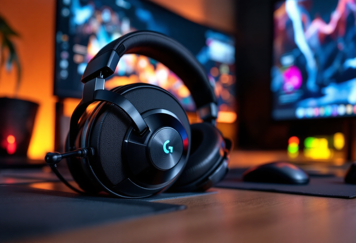 Cuffie da gaming Logitech G435 con design moderno