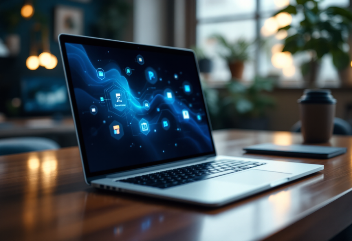 Logo della famiglia di marchi Yahoo in un ecosistema digitale