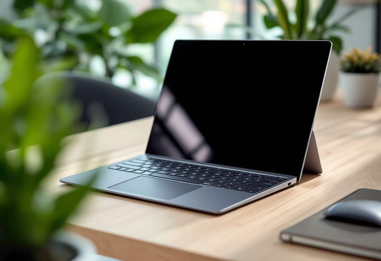 Microsoft Surface Laptop 7 in uso con design elegante