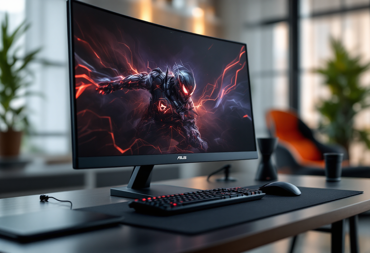 Monitor ASUS TUF Gaming con design accattivante