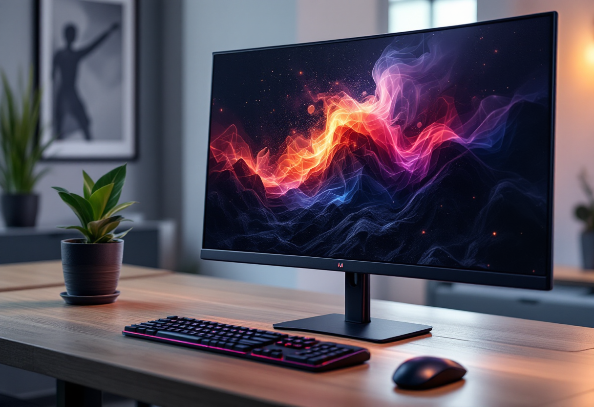 Monitor da gaming ASUS TUF con design accattivante