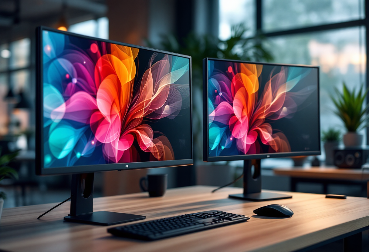 Monitor di alta qualità per gaming KTC in azione