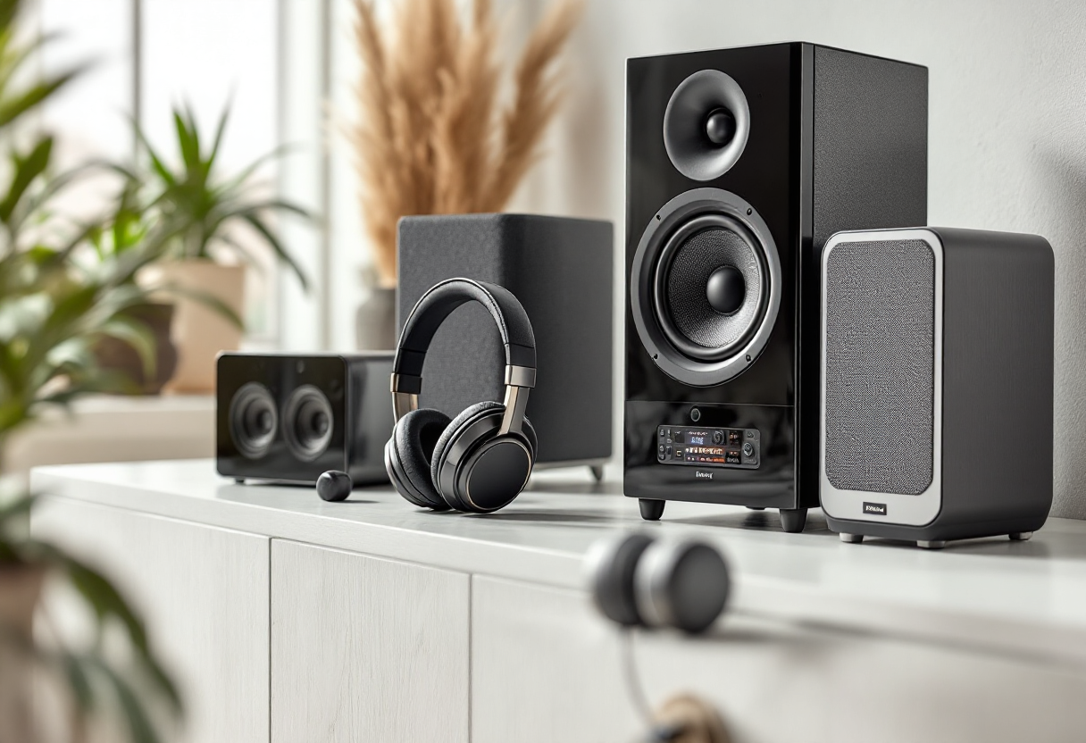 Altoparlanti e cuffie della nuova collezione Lyne Originals