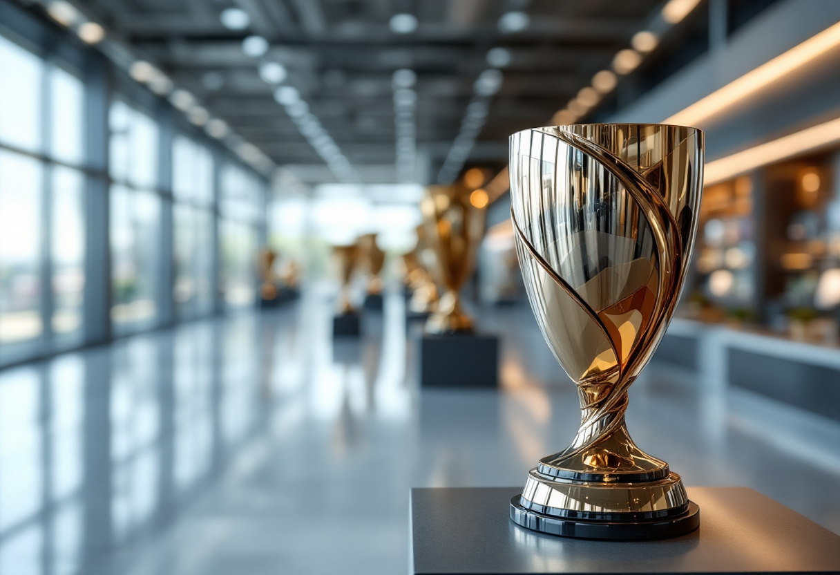 Immagine di trofei sportivi unici e bizzarri