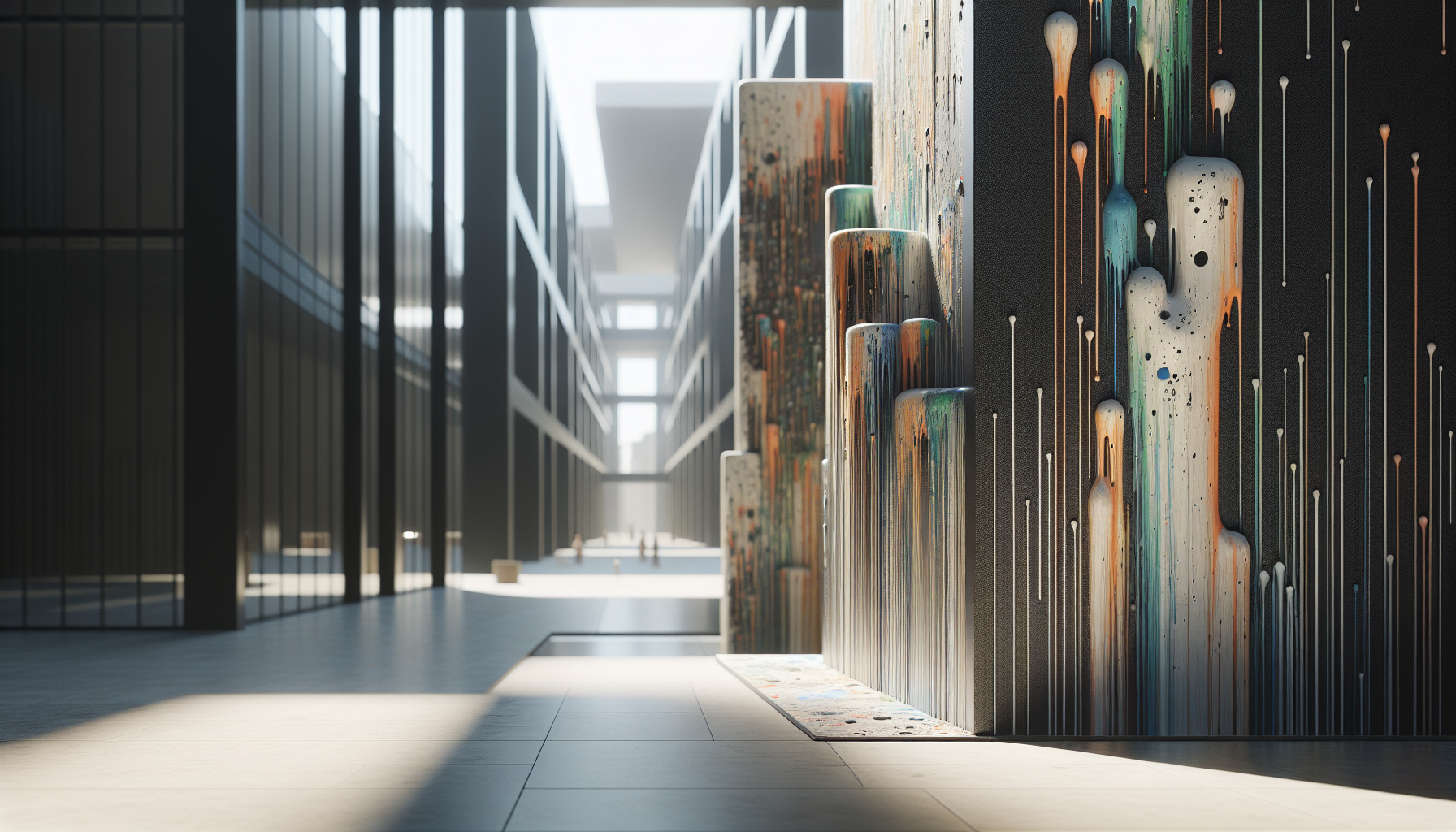 Attivisti lanciano vernice su un'opera d'arte