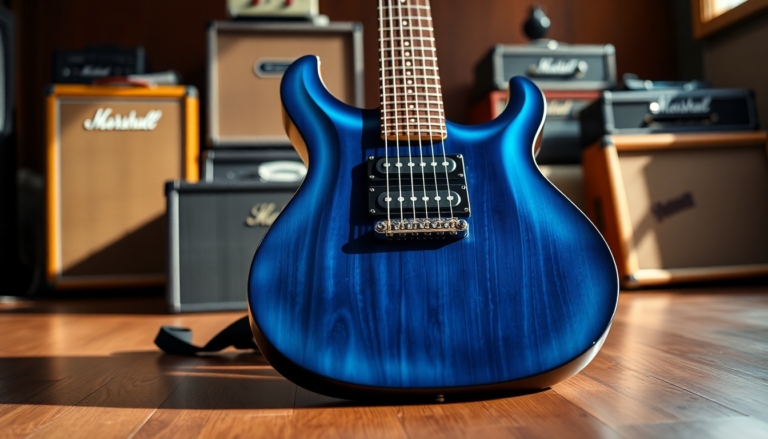 scopri la chitarra elettrica prs se standard 24 in blu traslucido 1747488108