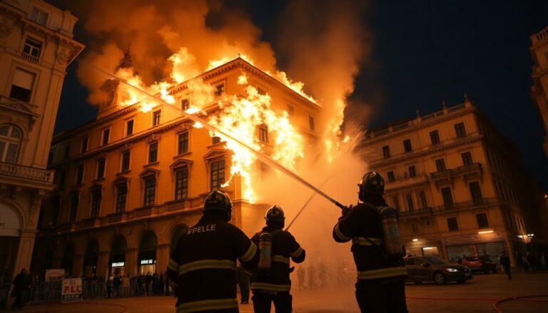 incendio a milano un palazzo storico in fiamme 1761705427